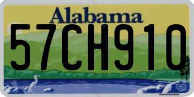 AL license plate 57CH910