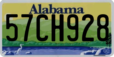 AL license plate 57CH928