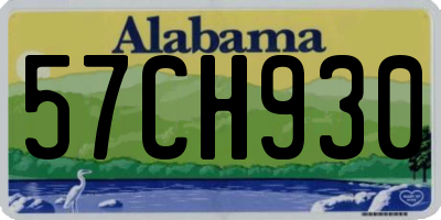 AL license plate 57CH930