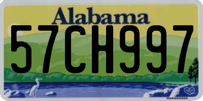 AL license plate 57CH997