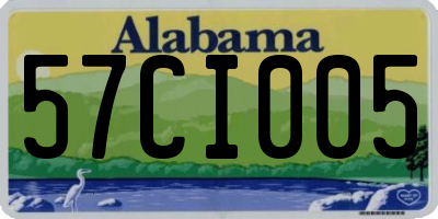 AL license plate 57CI005