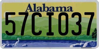 AL license plate 57CI037
