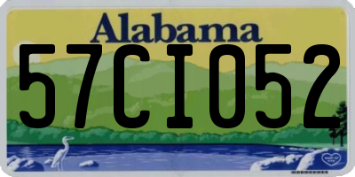 AL license plate 57CI052