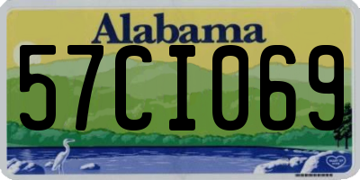 AL license plate 57CI069