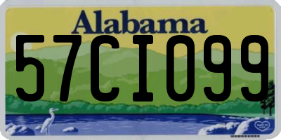 AL license plate 57CI099
