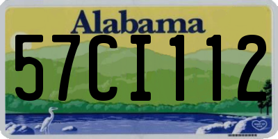 AL license plate 57CI112
