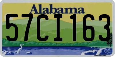 AL license plate 57CI163