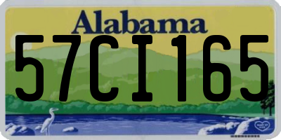 AL license plate 57CI165