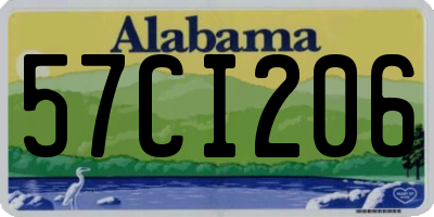 AL license plate 57CI206