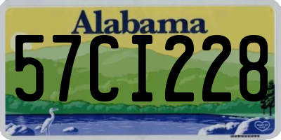 AL license plate 57CI228