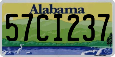 AL license plate 57CI237