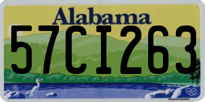 AL license plate 57CI263