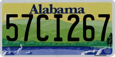 AL license plate 57CI267