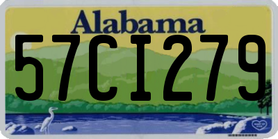 AL license plate 57CI279