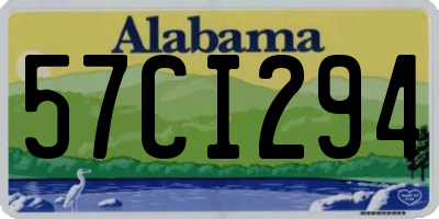 AL license plate 57CI294