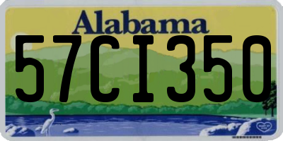AL license plate 57CI350