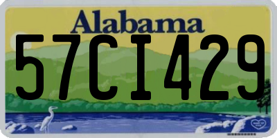 AL license plate 57CI429