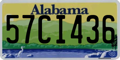 AL license plate 57CI436