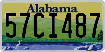 AL license plate 57CI487