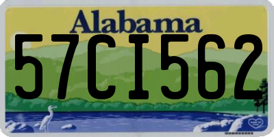 AL license plate 57CI562