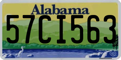 AL license plate 57CI563