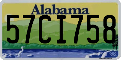 AL license plate 57CI758