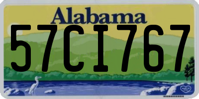 AL license plate 57CI767
