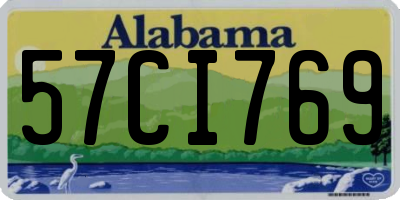 AL license plate 57CI769
