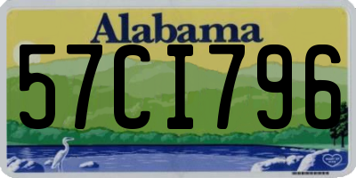 AL license plate 57CI796