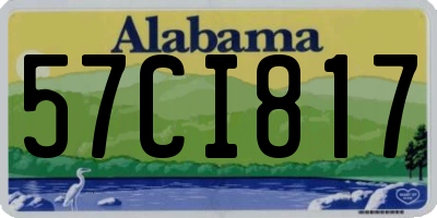 AL license plate 57CI817