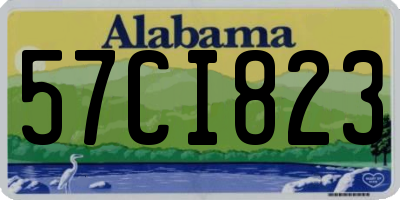 AL license plate 57CI823