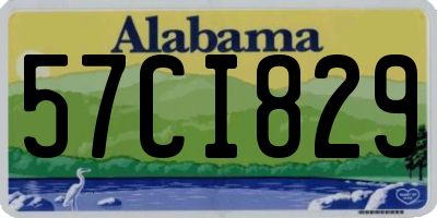 AL license plate 57CI829