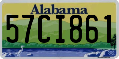 AL license plate 57CI861