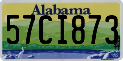 AL license plate 57CI873