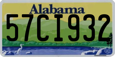 AL license plate 57CI932