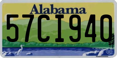 AL license plate 57CI940