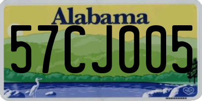 AL license plate 57CJ005