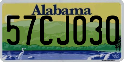 AL license plate 57CJ030