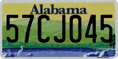 AL license plate 57CJ045