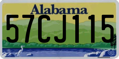 AL license plate 57CJ115