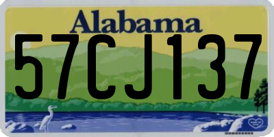 AL license plate 57CJ137