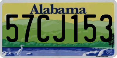 AL license plate 57CJ153