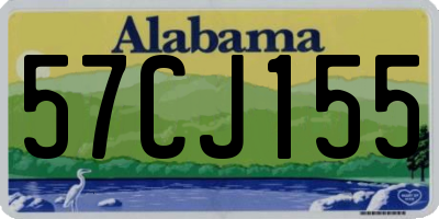 AL license plate 57CJ155