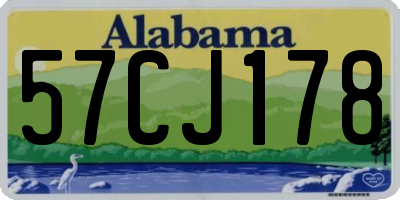 AL license plate 57CJ178