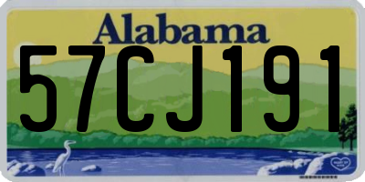 AL license plate 57CJ191