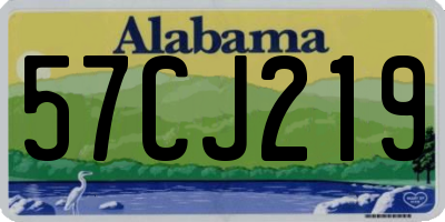 AL license plate 57CJ219