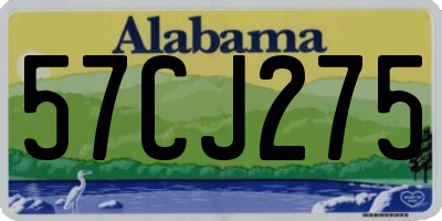 AL license plate 57CJ275