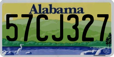 AL license plate 57CJ327