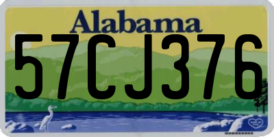 AL license plate 57CJ376
