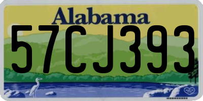 AL license plate 57CJ393